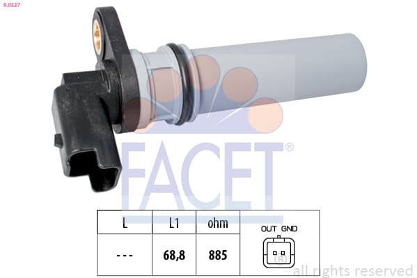 Датчик колінвалу FACET 9.0537