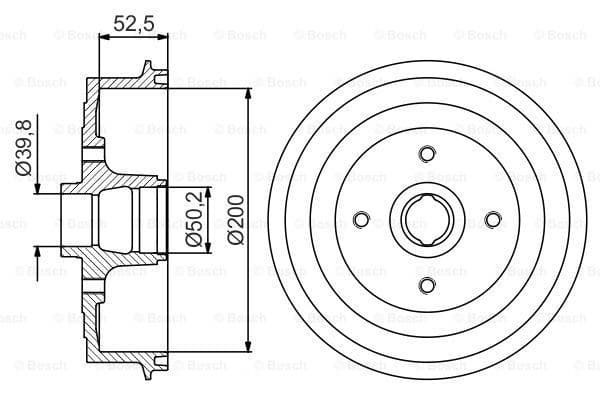 Гальмівний барабан BOSCH 0986477217