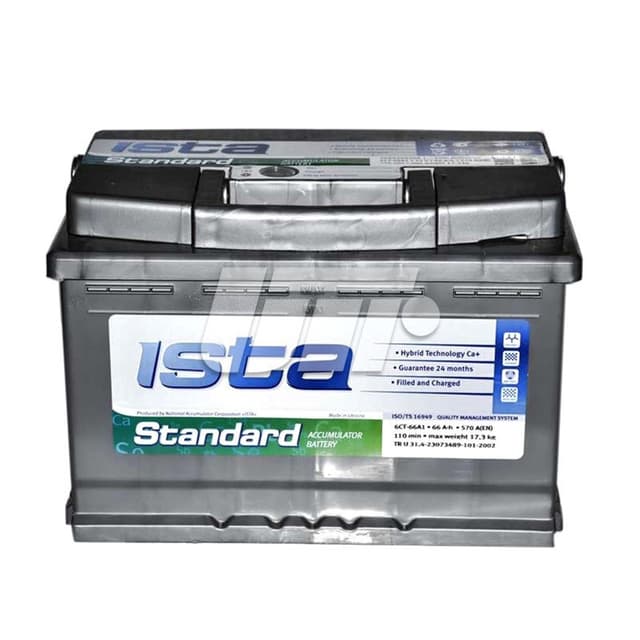 Акумулятор ISTA Standard (242×175×190), 60Ач, 540А, L+ ISTA