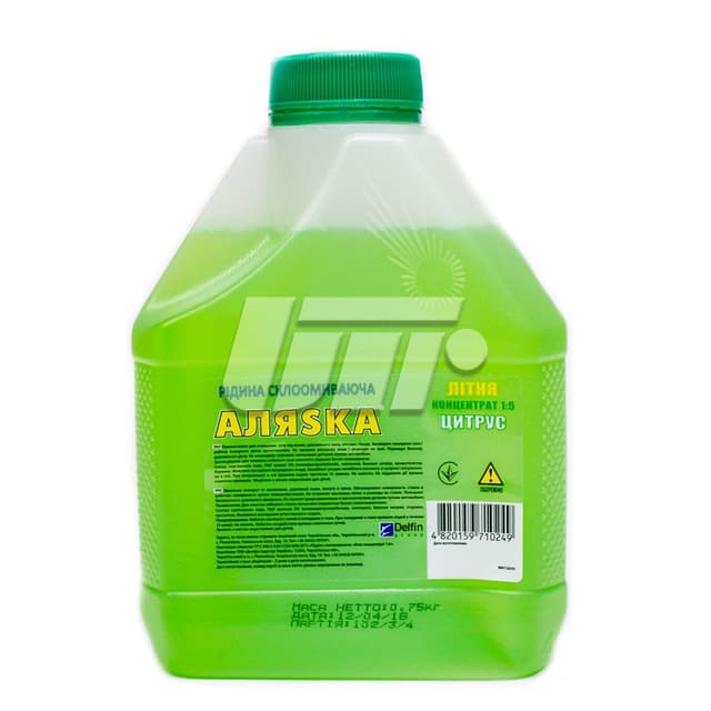 Літній омивач скла Аляska, концентрат (цитрус), 1л АЛЯSKA