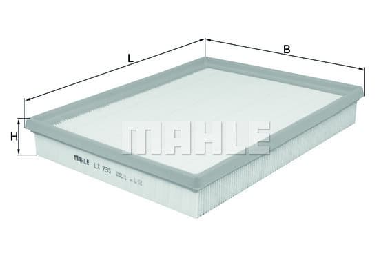 Фільтр забору повітря MAHLE - KNECHT LX735